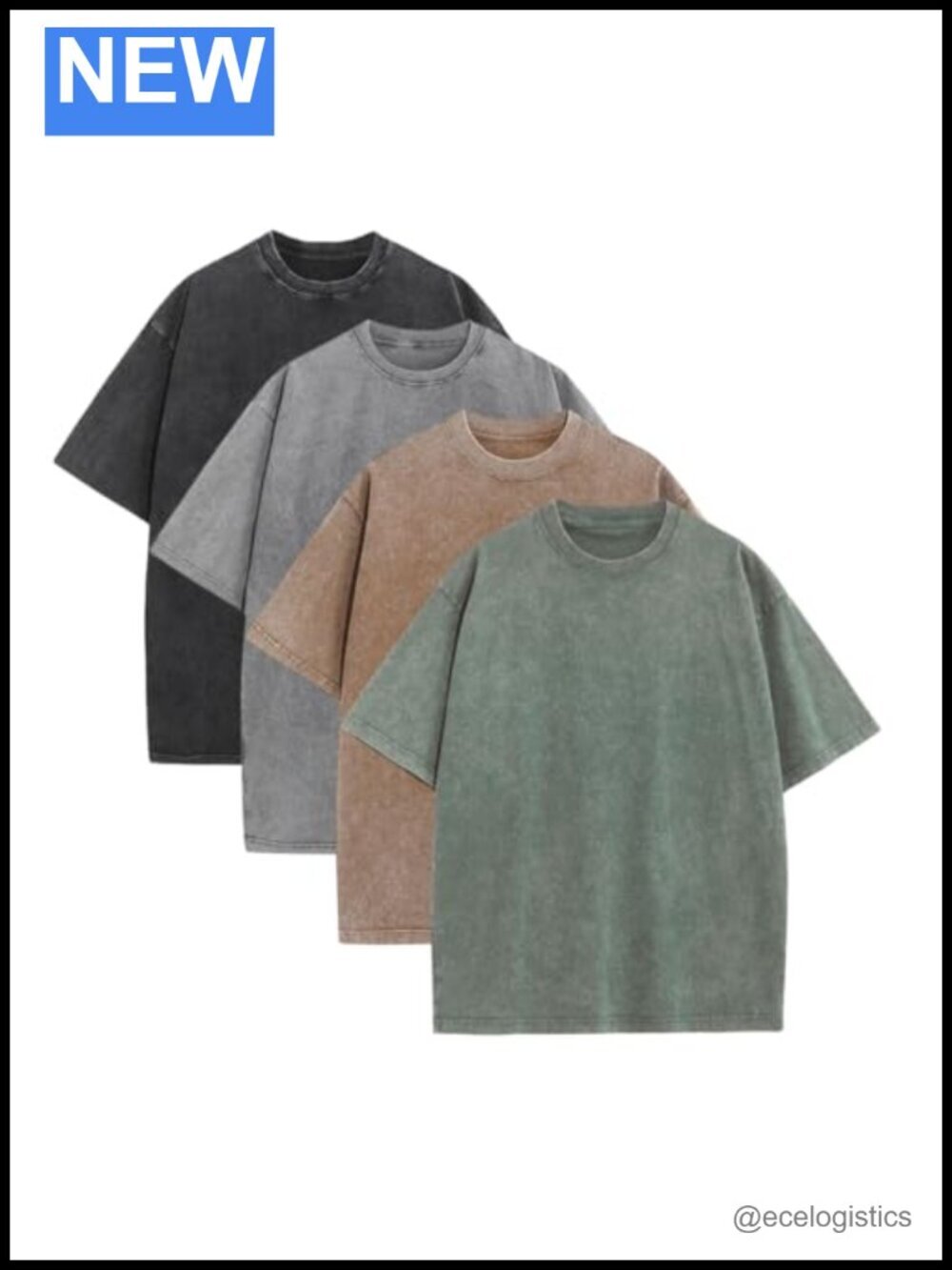 Oversized Vintage Heavyweight Cotton T-Shirts for Men Gym Workout Acid Wash